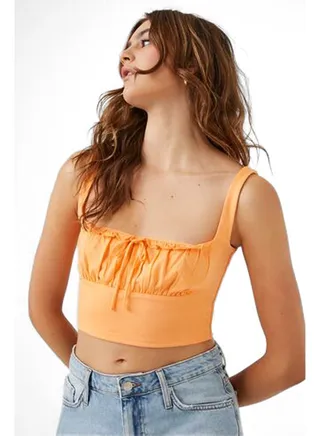 Shirred Crop Top 