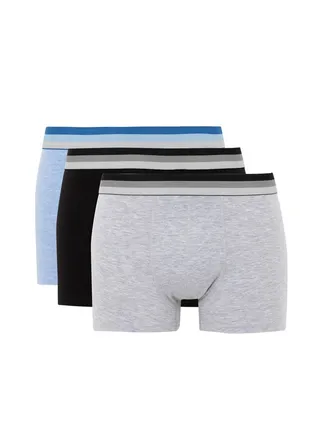Man Regular Fit Underwear Knitted Boxer - 3 Pack 