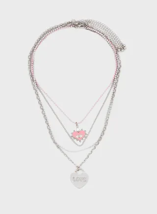 Chain Detailed Layered Necklace