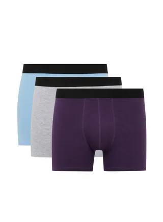Man Regular Fit Underwear Knitted Boxer - 3 Pack 