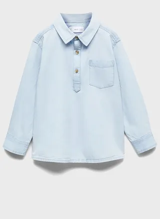 Kids Pocket Detail Shirt 