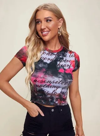 crop top shein multicolour 