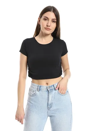 Black crop top 