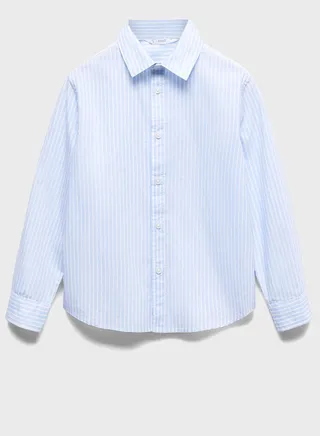 Kids Striped Regular Fit Shirt 