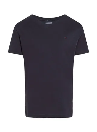 Boys' Organic Cotton V-Neck T-Shirt, Navy 