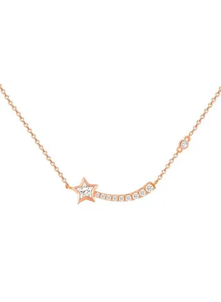 AWNL Women Polestar Wish Necklace with 925 Silver 18k Rose Gold Plated Gift for Wife Girlfriend 