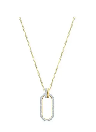 Time Oval Pendant Necklace 