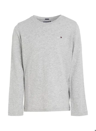 Boys' Long-Sleeve Organic Cotton T-Shirt, Grey 