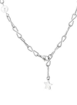 Women's Stainless Steel Silver Necklace - LC.N.01021.330 
