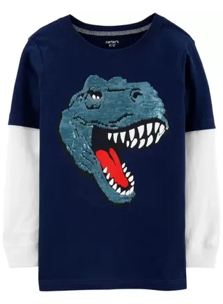 Casual Graphic Printed T-Shirt Blue 
