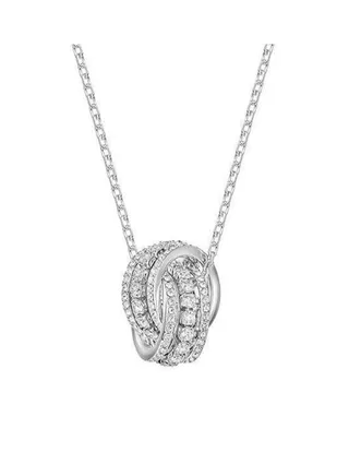 Swarovski Distinctive Interlocking Ring Cubic Pendant Necklace 