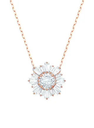 SWAROVSKl Sunshine Rhodium Plated Pendant Necklace 