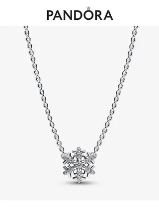 Pandora women's necklace adjustable snowflake necklace clavicle chain 