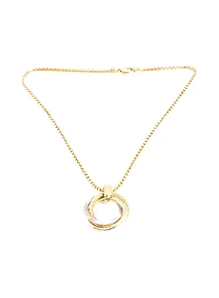 Pure 925 Sterling Silver Exaggerated Design Pendant Necklace 