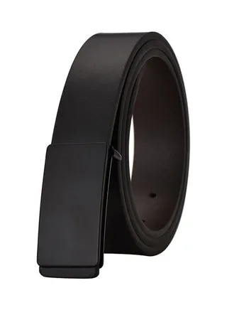 Business Leather Belt Black 