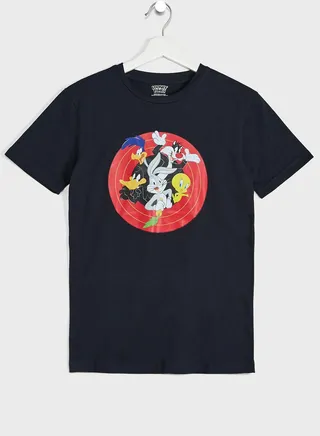 Looney Tunes Teen Boys Graphic Printed Tee 
