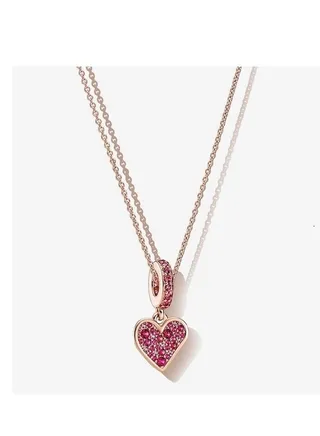 Pandora hand painted love necklace 