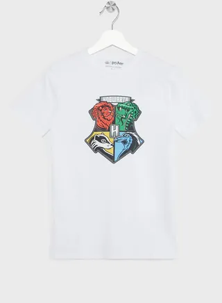 Hogwarts Teen Boys Graphic Printed Tee 