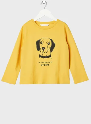 Infant Dog Printed Long Sleeve T-Shirt 