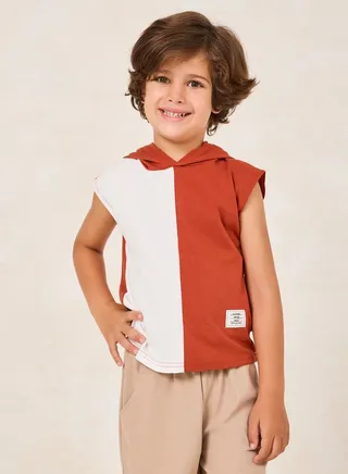 Toddler Boys Colorblock Patch Detail Short 