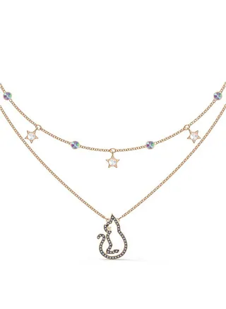 cattitude moon night cat necklace 