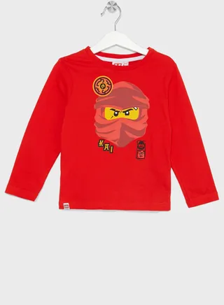 Lego Ninjago Boys Printed Long Sleeve T-Shirt 