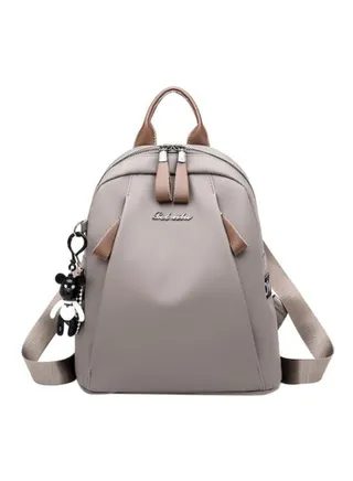 High Quality Casual Backpack Grey/Brown 
