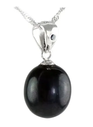 925 Sterling Silver Pearl Pendant Necklace 