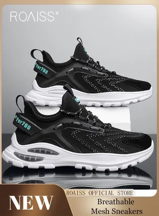 New Men Lace up Front Letter Running Shoes Sneakers Sport Outdoor Non-slip Shoes INS Trendy Casual Lightweight Comfy Men's Walking Shoes for Young Men Teenagers Spring and Summer 