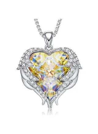 An elegant high-quality stainless steel necklace inlaid with white micro zircon 
