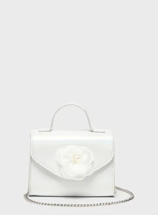 Kids Top Handle Bow Detail Fashion Bag 