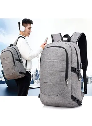 Laptop Backpack Waterproof Anti-theft Travel Bag with Usb Charging Port and Lock 14 Inch Computer Business Backpack Women Men School Bag Casual Travel Backpack 
