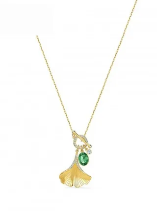 Elegant and unique ginkgo leaf necklace for women 