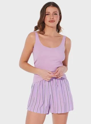 Striped Sleep Shorts