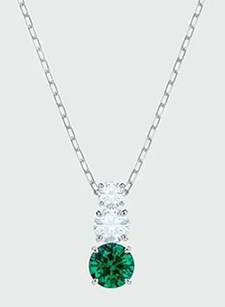 Swarovski Double Circle Pendant Necklace 