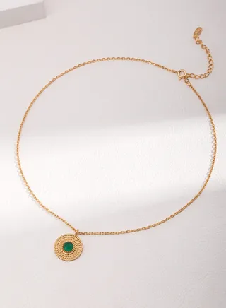 Vintage gold/sterling silver necklace length adjustable necklace pendant for women girls gifts 