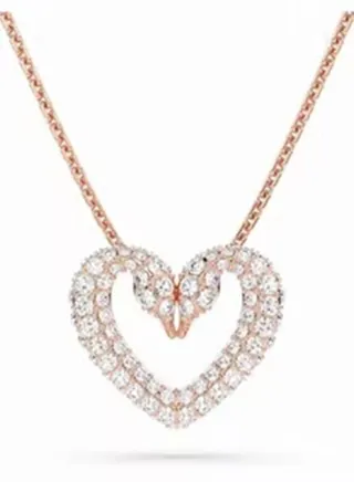 Swarovski Heart Shaped Swan Necklace 