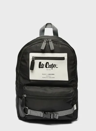 Top Handle Logo Backpack