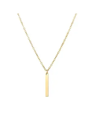 14 Karat Gold Plated Y Pendant Necklace 