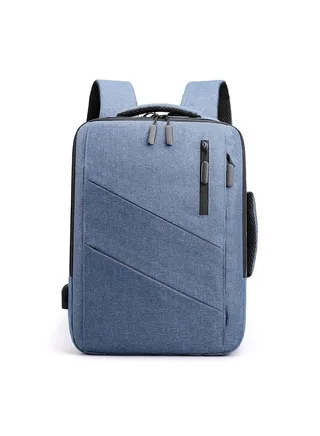 Laptop Backpack With USB Charger Port Handle Laptop Bag Fits 15.6 Inch Computer  Portable Business Bag 