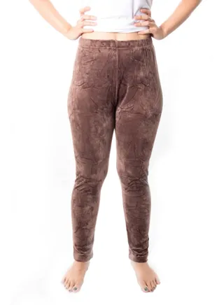 Velvet Lounge Pants Brown 