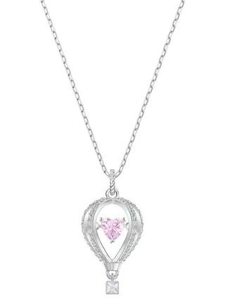 Hot Air Balloon Jumping Platinum Necklace 