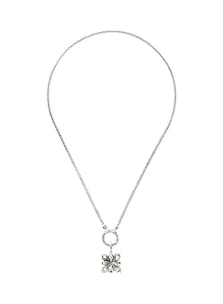 Classic Chain Sterling Silver Pendant Necklace for Women One Size 