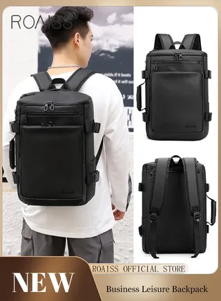 Extra Large Capacity Backpack Men'S Daily Business Travel Multifunctional Waterproof School Bag Business Travel Handbag Fitness Crossbody Bag 
