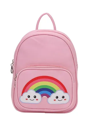 Zipper Backpack Light Pink 