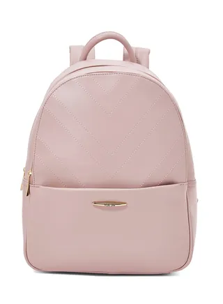 Faux Leather Backpack Purple 