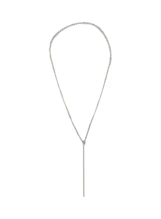 Minimalism Bar Shape Pendant Long Chain Necklace 