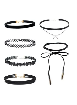 Floral Choker Collar Necklaces 