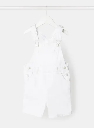 Kids Short Denim Dungaree 