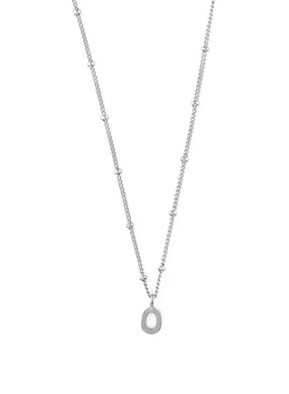 Initial O Satellite Chain Necklace 